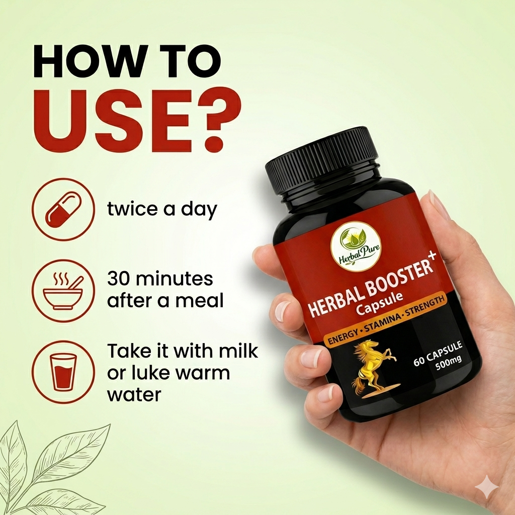 Herbal Booster Plus Capsule-- Herbal Capsule For Improve Strength And Stamina